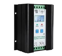 Jelquix Wind Solar Hybrid Controller, Digital Intelligent PWM Boost Charging Regulator, LCD Display Charger with Protection Function, Ideal for 12V 24V 400W Solar 800W Wind Power System