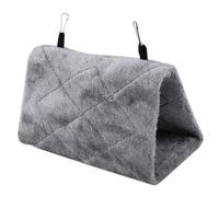 Jelquix Winter Warm Bed Bird Hanging Tent Soft Plush Hammock Cage Toy, Cozy Shelter for Birds, Thickened Plush Design, Easy to Hang on Cage (M)