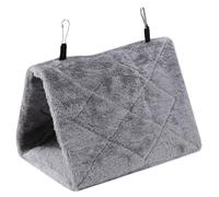 Jelquix Winter Warm Bed Bird Hanging Tent Soft Plush Hammock Cage Toy, Cozy Shelter for Birds, Thickened Plush Design, Easy to Hang on Cage (S)