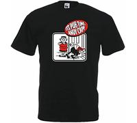 JELU Grid u15_j T-Shirt Cotton Terrace It's Pub time Andy CAPP Man T-Shirt 100% Cotton Sleeve Shirt Black Black(Large)