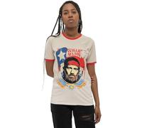 JELU Willie Nelson Men's Americana T-ShirtCream, Red(Medium)