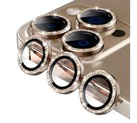 Jeluse Camera Lens Protector for iPhone 16 Pro Max/16 Pro for iPhone 14 Pro Max/14 Pro 3 Pack 9H Tempered Glass Screen Protector [Easy to Install Alignment Kit] Ring
