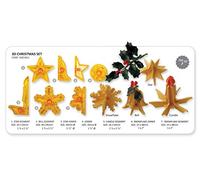 JEM 3D Christmas Cutters Set, White, 7-Piece