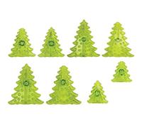 JEM 3D Christmas Tree Cutters, Set of 8, White