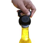 JEM GLASS Kettlebell Bottle Opener, 1lb | Weightlifting Beer Gifts for Men and Women | Gifts for Dad Who Has Everything