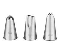 Jem Nozzle Set | Small Flowers Collection Piping Tips | Stainless Steel Nozzles (Pack of 3)