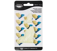 JEM "Pop It" Praying Hands Shaped Mould for Cake Decorating, Set of 2, Large / Small sizes, Off-white