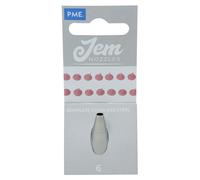 JEM Round Piping Nozzle no. 6, Silver