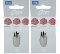JEM Small Open Star Savoy Nozzle #1M (Carded) (Pack of 2)
