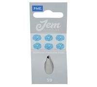 JEM Small Petal / Ruffle Piping Nozzle no. 59, Silver