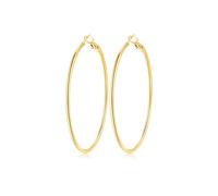 JEMARA Gold Hoop Earrings for Women Hypoallergenic Stainless Steel Large Thin Gold Hoop Earrings Lightweight Big Hoops Aretes de Acero Inoxidable para Mujer
