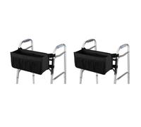 Jemcgrl 2X Walker Basket Walker Bag Water Walker Cup Holder Walker Basket for Folding Walker Foldable Walker Storage Bag