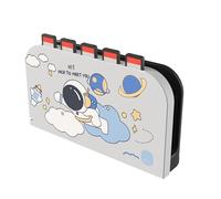 JEMDO Hard PC Faceplate Cover for Switch 2 Dock Only, 5-Slot Game Card Storage, Slide-On Install, Smart-Lock Secure Fit, Precise Port/LED Access, No Impact on Charging or Video Output,Astronaut