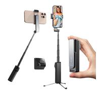 Jemey Ultra-Mini Selfie Stick Tripod with Bluetooth Remote Control, Extendable Portable Selfie Stick Tripod for iPhone 17, Pocket-Sized Phone Selfie Stick Tripods Holder for Travel/Vlog/Live Streaming