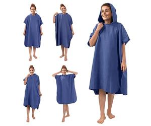 JEMIDI Microfibre Changing Robe - Fast Drying & Lightweight Swim Towel for Adults - Hooded Towelling Poncho Adult Women - Perfect for Beach, Swimming, Surf, & Travel - W/Mesh Bag