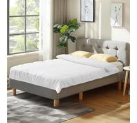 JEMIDI Single Winter Duvet - 135x200 cm (53-1/8" x 78-3/4") Machine Washable Soft Comforter Quilt for Single Bed - Warm Polyester Filled Blanket Bedding - White