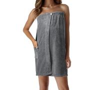 JEMIDI Towel Robe Women - Wrap Around for After Shower, Bath, Swim - Spa Wrap for Inside Sauna - 100% Terry Cloth Cotton Wearable Towelling Beach Dress - One Size Fits All