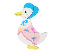 Jemima Puddleduck Toys Mini Wooden Puzzle - My First Puzzles, Jigsaw Puzzle Games, Educational Toys For 1 Year Old + Toddler, Montessori Toys - Official Licensed Peter Rabbit Gifts by Orange Tree Toys