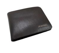 JEMINAL Brushed Cowhide Leather Wallet for Men, Handcrafted Slim Vertical Bifold Design, 10 Flip-Cover Card Slots, 2 Large Cash Compartments, Clear ID Window, Durable Nylon Lining, B-Blue, 3.82*4.65