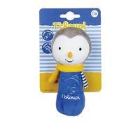 JEMINI 024416 T'CHOUPI Baby Soft Toy Rattle Hand Tow +/-14 cm, Blue