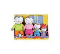 Jemini T'CHOUPI 024229 Plush Toy Set with 4 Plush Toys +/- 19 cm