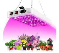 Jemora 1000W LED Grow Light for Indoor Plants 216 LEDs Full Spectrum Veg and Bloom Dual Switch IP65 Waterproof Hanging Plant Growing Lamps for Seedlings Flowers Greenhouse