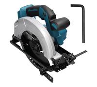 Jemora 7inch Brushless Electric Circular Saw Cordless High Power Lithium Battery Multifunctional Carpentry Woodworking Accessory Wood Board Cutting Machine