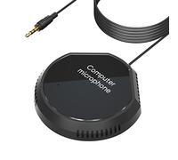 Jemora Desktop Conference Microphone 360° Omnidirectional Condenser 3.5mm Plug & Play PC Computer Mic Compatible with Windows Mac for PC Laptop Video Conference Recording Chatting Gaming Online Class