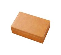 Jemora Faraday Box, Leather RFID Signal Blocking Shield Box, Signal Blocker, Anti-Theft Signal Blocking Cage for Car Key Fob Phone (Yellow)