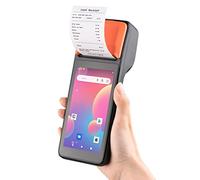 Jemora Handheld 3G POS Receipt Printer Android 8.1 1D/2D Barcode Scanner PDA Terminal Support 3G WiFi BT Communication with 5.0 Inch Touchscreen 58mm Width Thermal Label Printing for Supermarket
