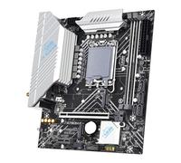 Jemora LGA 1700 Intel GEN12/13 Processors Desktop Motherboard 2*DDR4 Up to 64GB Home Office Gaming Motherboard with RGB Light Interfaces 4*SATA3.0 1000mbps Fast Ethernet 2*M.2 NVME 3 * 5VRGB Support