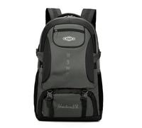 Jemsia 85L Large Rucksack Hiking Backpack Black Grey Camping Rucksack Bag Waterproof Hiking Daypack for Men Women Large Rucksack for Travel Touring Climbing Outdoor Sports