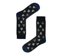 Jemsox 3 Pack Trees Design Organic Cotton Mens Socks Christmas Gift Set - Navy+Green+Red - Medium / Eur 39-43 / UK 6-9