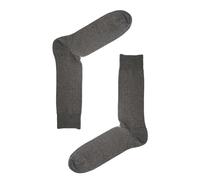 Jemsox Anthracite Recycled Rib Mens Socks | Sustainable & Comfortable - Grey - Medium / Eur 37-42 / UK 6-8