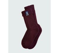 Jemsox British Wool Boot Socks - Burgundy | 100% British Wool Luxury Boot Socks