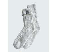 Jemsox British Wool Boot Socks - Light Grey Natural | 100% British Wool Luxury Boot Socks - UK 8-12 (EU 42-47)