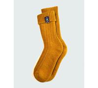 Jemsox British Wool Boot Socks - Mustard Fields | 100% British Wool Luxury Boot Socks - UK 4-7 (EU 37-41)