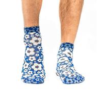 Jemsox Football Blue Sneaker Socks | Sporty Style & Low-Cut Comfort