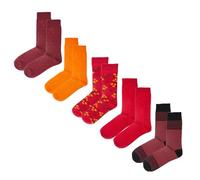 Jemsox Luxury Men’s Premium Organic Cotton Socks (5 Pairs), Gentle Grip Men’s Socks 6-9, Breathable, Long-Lasting Comfort (Prestige Ensemble)