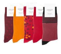 Jemsox Luxury Men's Premium Organic Cotton Socks, 6-9 (5 Pairs)