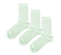 Jemsox Luxury Socks Multipack 3 Pairs / 5-Pairs Mint Green Plain Colour Men's Crew Socks Size 7-12 | Premium Mint Pure Colourful Socks Multipack | Eco-Friendly, Comfortable, Breathable (3)