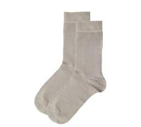 Jemsox Mens Grey Plain Colour Crew Socks - Luxury Premium Tencel Lyocell Fibre, Carbon Neutral Sustainable Socks, Soft Breathable Moisture-Wicking Comfort, One Size UK 6-12