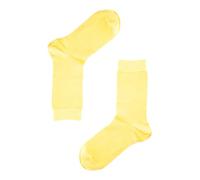 Jemsox Mens Lemon Yellow Plain Colour Crew Socks - Luxury Premium Tencel Lyocell Fibre, Carbon Neutral Sustainable Socks, Soft Breathable Moisture-Wicking Comfort, One Size UK 6-12
