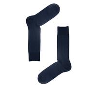 Jemsox Navy Blue Ribbed Mens Socks | Recycled & Eco-Friendly - Navy - Medium / Eur 37-42 / UK 6-8