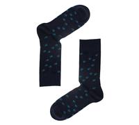 Jemsox Organic Cotton Shadow Spot Mens Socks | Soft, Sustainable & Stylish - Blue - One Size / Eur 41-46 / UK 7-11