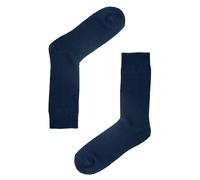 Jemsox Plain Comfort Welt Organic Cotton Mens Socks | Soft Flat Knit & All-Day Comfort - Denim - Large / Eur 43-46 / UK 9-12