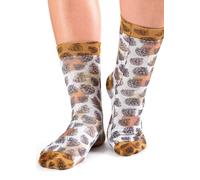 Jemsox White Fall Autumn Leaves Novelty Ladies Socks