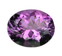 JEMSPRIME Amethyst Stone Original Certified 9.25 Ratti with Laboratory Report Certificate Natural Katela/Kathela/Jamunia Stone for Men & Women, |JEMSPRIME2084|, Brass, Amethyst, Brass