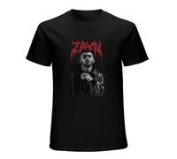 JemTo AILIAN Zayn Malik Band T Shirt Man Women T-Shirt T-Shirt Black S