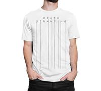 JemTo Death Stranding Graphic T Shirt Hideo Kojima Video Game Tee T-Shirt White L